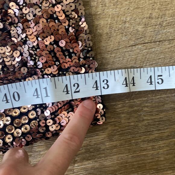 Alice Olivia Natalie Embroidered Sequin Midi Dress Size 10 - Picture 9 of 11